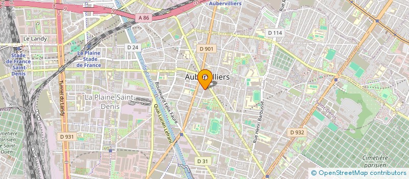 localisation de l'entreprise MONSIEUR GUY DUMELIE  AUBERVILLIERS