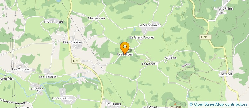 localisation de l'entreprise MONSIEUR GUY DUPEUX à NAILLAT