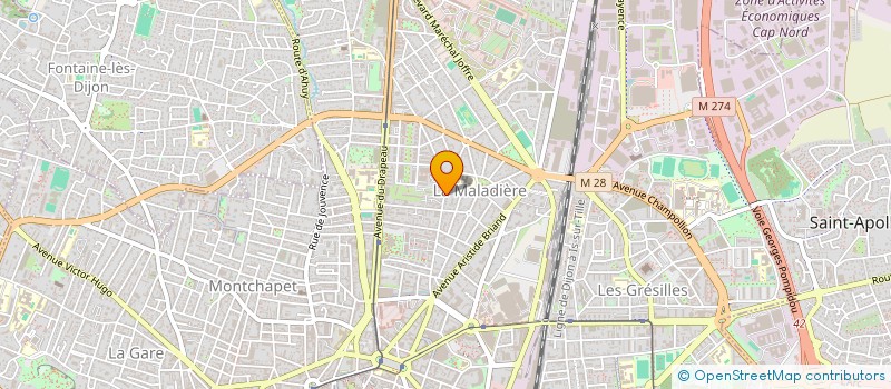 localisation de l'entreprise MONSIEUR GUY DUPRAT à DIJON
