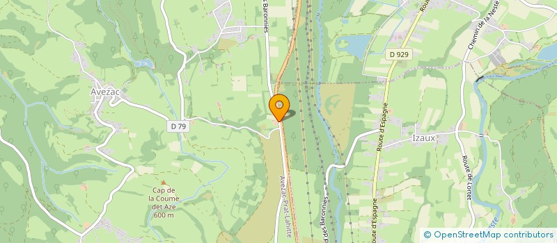 localisation de l'entreprise MONSIEUR GUY DUPRAT  AVEZAC-PRAT-LAHITTE