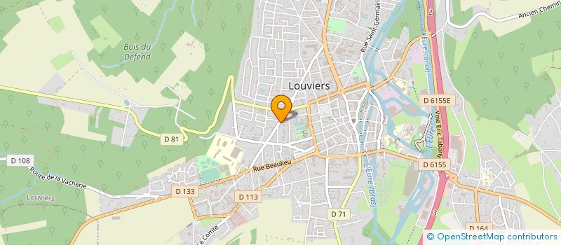 localisation de l'entreprise MONSIEUR GUY DUPUIS à LOUVIERS