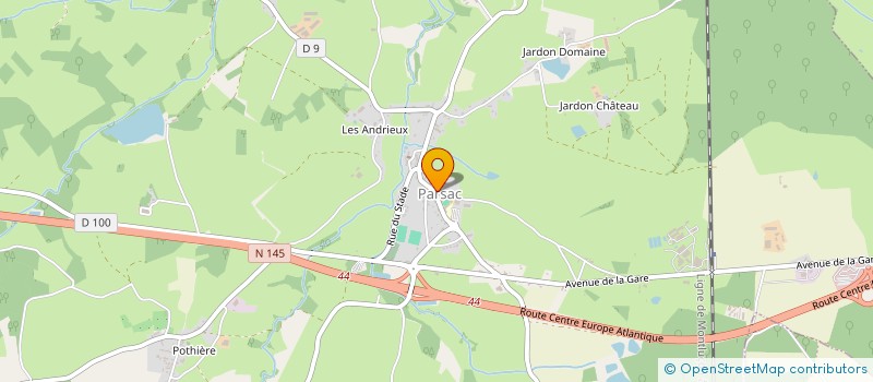 localisation de l'entreprise MONSIEUR GUY DURANTON  PARSAC-RIMONDEIX