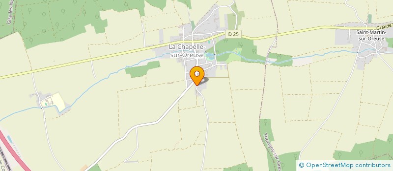 localisation de l'entreprise MONSIEUR GUY DUTREUIL  LA CHAPELLE-SUR-OREUSE