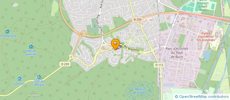 localisation de l'entreprise MONSIEUR GUY DUVERGE à LA TESTE-DE-BUCH