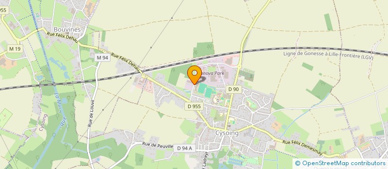 localisation de l'entreprise MONSIEUR GUY EECKHOUTE à CYSOING