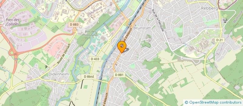 localisation de l'entreprise MONSIEUR GUY-EMMANUEL KUSTER  BRUNSTATT-DIDENHEIM