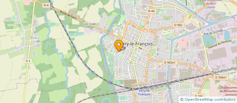 localisation de l'entreprise MONSIEUR GUY ERHART à VITRY-LE-FRANCOIS