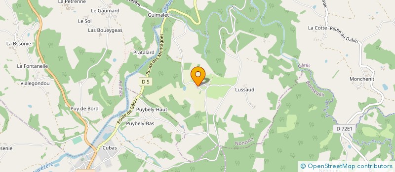 localisation de l'entreprise MONSIEUR GUY EYMERY  ANLHIAC