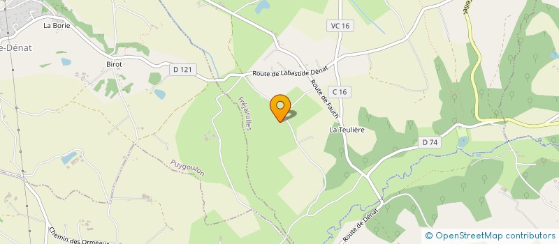 localisation de l'entreprise MONSIEUR GUY FABRE  FREJAIROLLES