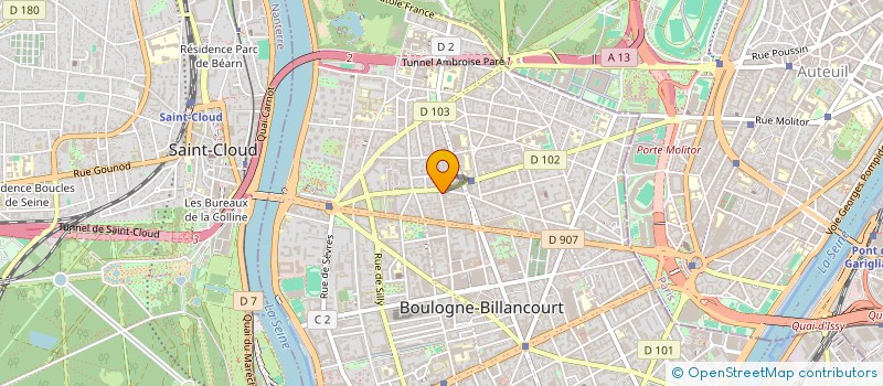 localisation de l'entreprise MONSIEUR GUY FAIVRE-DUBOZ à BOULOGNE-BILLANCOURT