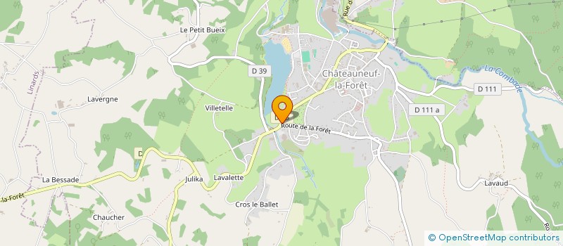 localisation de l'entreprise MONSIEUR GUY FARGEAUD à CHATEAUNEUF-LA-FORET