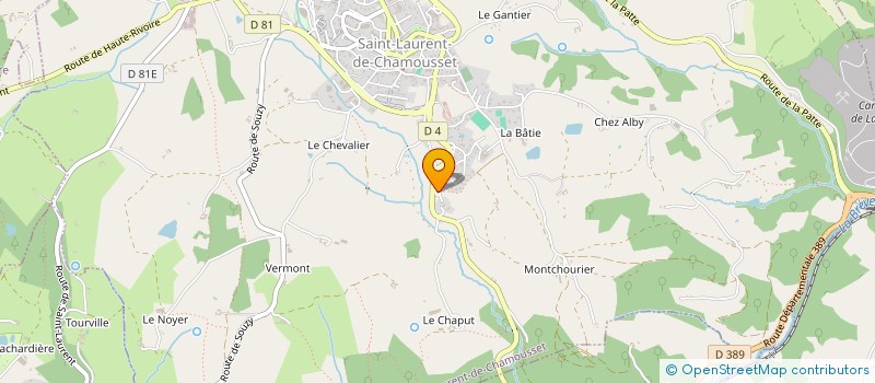 localisation de l'entreprise MONSIEUR GUY FAURE  SAINT-LAURENT-DE-CHAMOUSSET