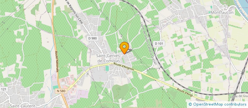 localisation de l'entreprise MONSIEUR GUY FAVIER  SAINT-GENIES-DE-COMOLAS