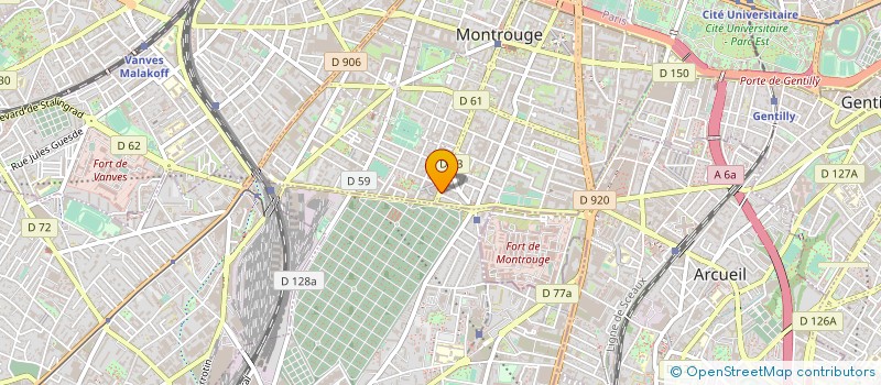 localisation de l'entreprise MONSIEUR GUY FERCHOULI  MONTROUGE