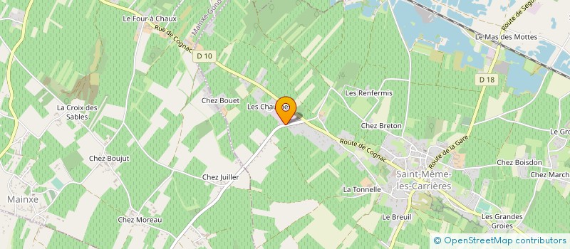 localisation de l'entreprise MONSIEUR GUY FEUILLADE à SAINT-MEME-LES-CARRIERES