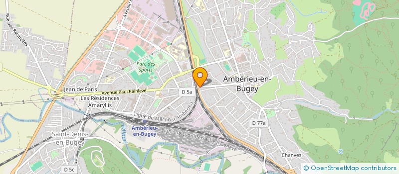 localisation de l'entreprise MONSIEUR GUY FOURNIER à AMBERIEU-EN-BUGEY