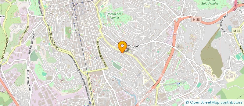 localisation de l'entreprise MONSIEUR GUY FOVET  SAINT-ETIENNE