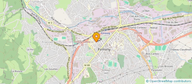 localisation de l'entreprise MONSIEUR GUY FRECON à FIRMINY