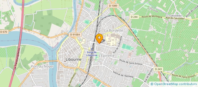 localisation de l'entreprise MONSIEUR GUY FUSILLIER à LIBOURNE