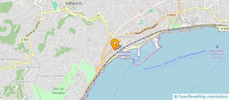 localisation de l'entreprise MONSIEUR GUY GARSON  VALLAURIS