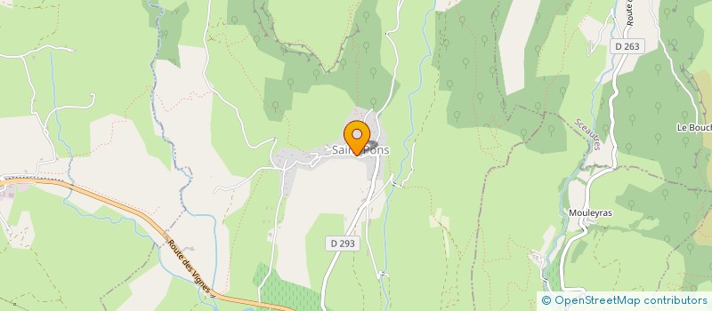 localisation de l'entreprise MONSIEUR GUY GAUDENECHE  SAINT-PONS