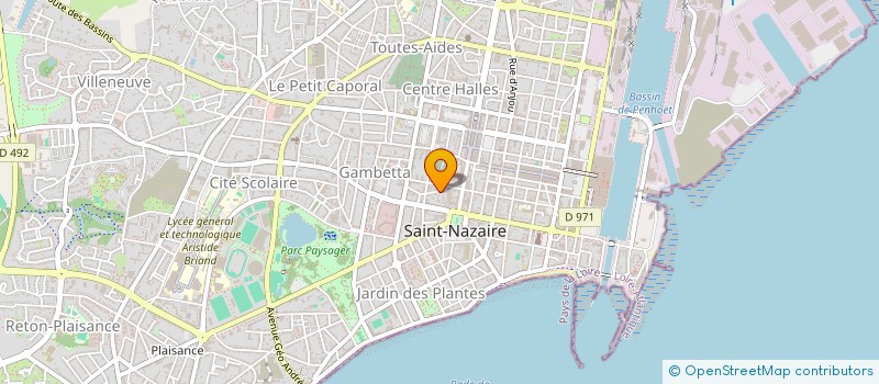 localisation de l'entreprise MONSIEUR GUY GAUDIN à SAINT-NAZAIRE