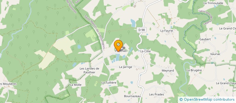 localisation de l'entreprise MONSIEUR GUY GAUDUCHEAU  SAINT-MARTIN-DE-FRESSENGEAS