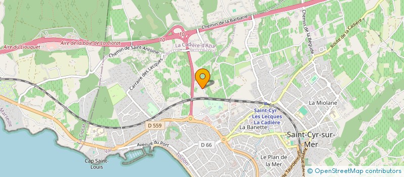localisation de l'entreprise MONSIEUR GUY GAUJAC à SAINT-CYR-SUR-MER