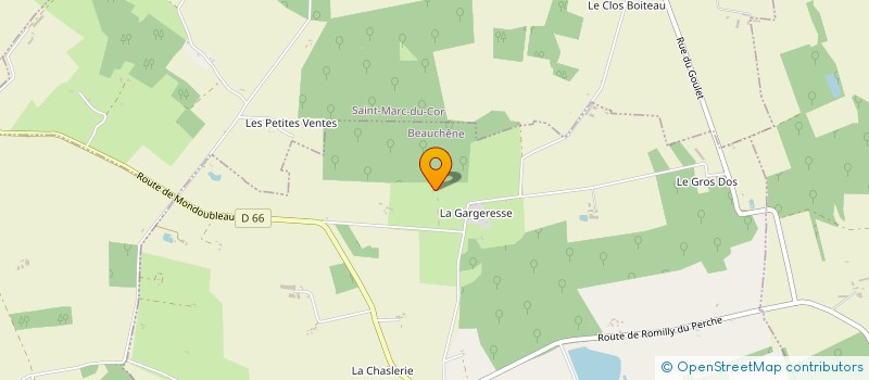 localisation de l'entreprise MONSIEUR GUY GAUVIN  BEAUCHENE