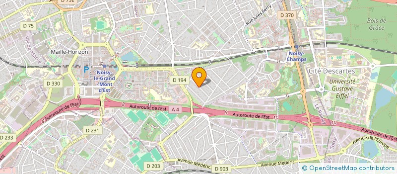 localisation de l'entreprise MONSIEUR GUY GAVALET  NOISY-LE-GRAND