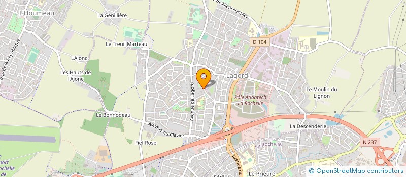 localisation de l'entreprise MONSIEUR GUY GENDRE  LAGORD