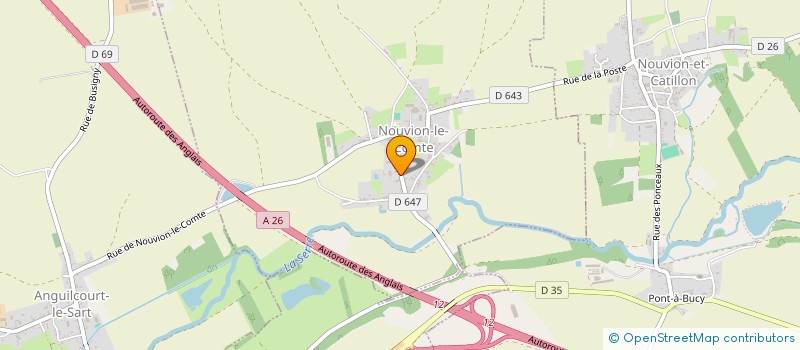 localisation de l'entreprise MONSIEUR GUY GENESTE  NOUVION-LE-COMTE