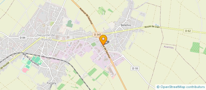 localisation de l'entreprise MONSIEUR GUY GENET  NEUVILLE-DE-POITOU