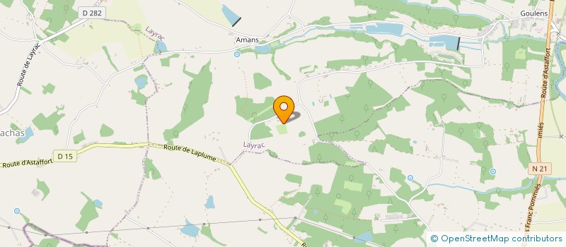 localisation de l'entreprise MONSIEUR GUY GERLERO  LAYRAC