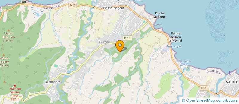 localisation de l'entreprise MONSIEUR GUY GERMAIN  SAINTE-ROSE