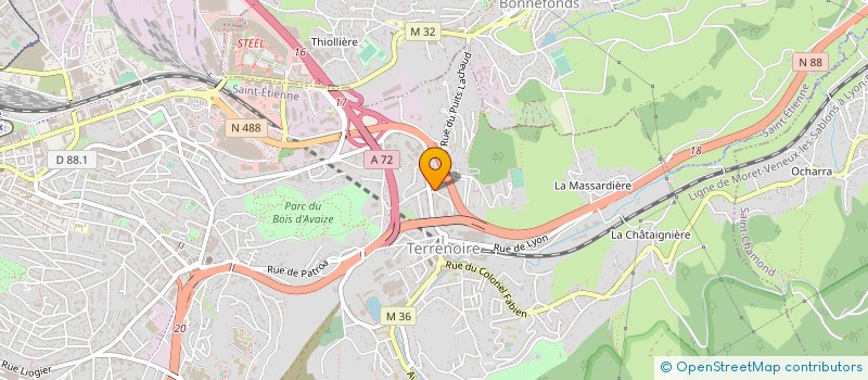 localisation de l'entreprise MONSIEUR GUY GIRARD à SAINT-ETIENNE