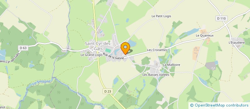 localisation de l'entreprise MONSIEUR GUY GOURAUD  SAINT-CYR-DES-GATS