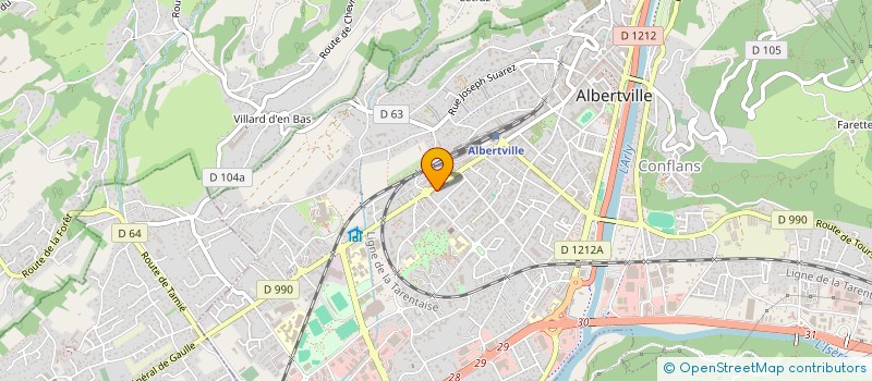 localisation de l'entreprise MONSIEUR GUY GRAND à ALBERTVILLE