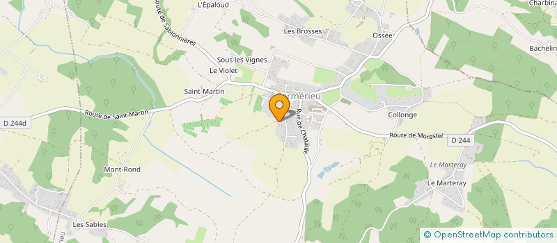 localisation de l'entreprise MONSIEUR GUY GRANGER  SERMERIEU