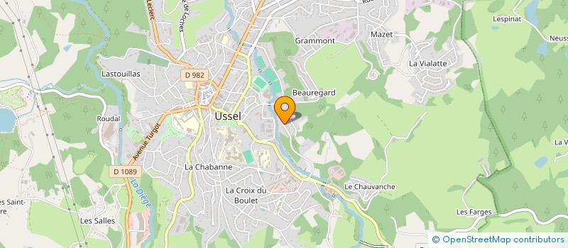 localisation de l'entreprise MONSIEUR GUY GRENOT à USSEL