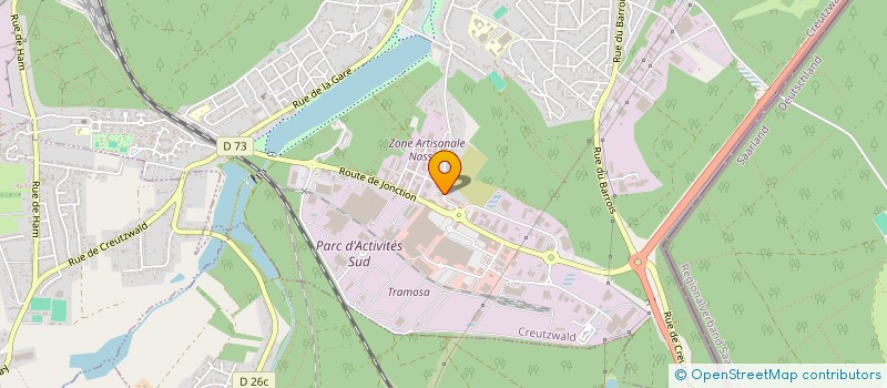 localisation de l'entreprise MONSIEUR GUY GRUNEWALD  CREUTZWALD