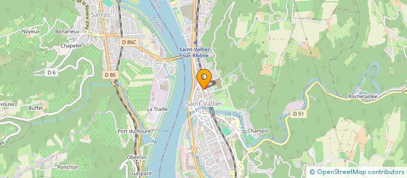 localisation de l'entreprise MONSIEUR GUY GUENEGOU  SAINT-VALLIER