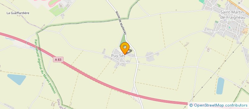 localisation de l'entreprise MONSIEUR GUY GUILLON  SAINT-MARTIN-DE-FRAIGNEAU