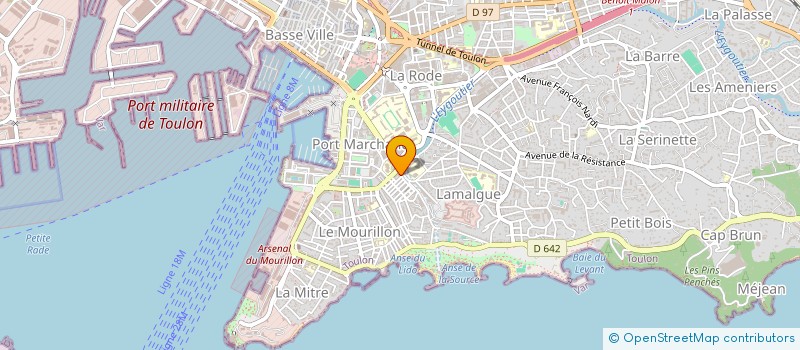 localisation de l'entreprise MONSIEUR GUY HERBOMEZ à TOULON