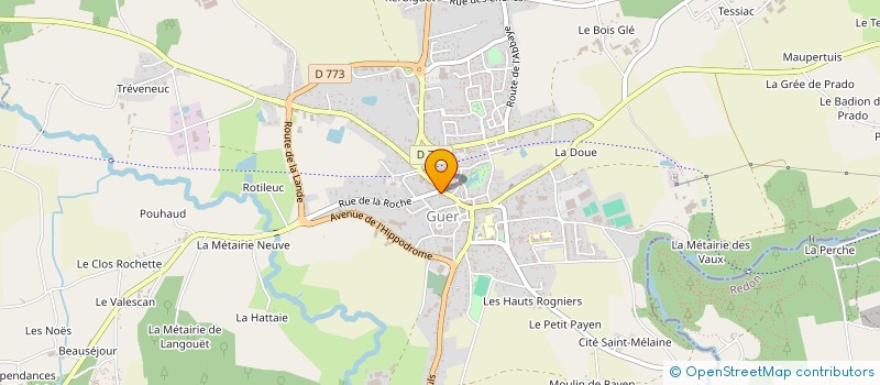 localisation de l'entreprise MONSIEUR GUY HERVIAUX  GUER