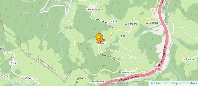 localisation de l'entreprise MONSIEUR GUY HOFSTETTER  JOUX