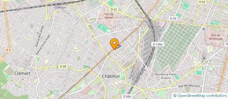 localisation de l'entreprise MONSIEUR GUY HONORE KOUDJOU  CHATILLON