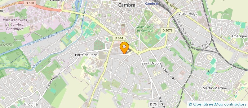 localisation de l'entreprise MONSIEUR GUY HOTTEAU à CAMBRAI