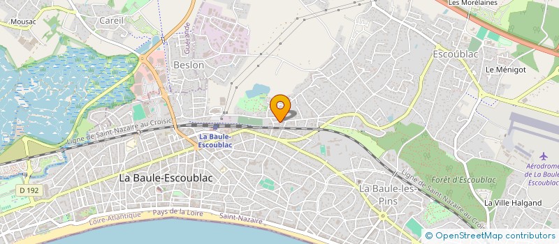localisation de l'entreprise MONSIEUR GUY HOUDIARNE à LA BAULE-ESCOUBLAC