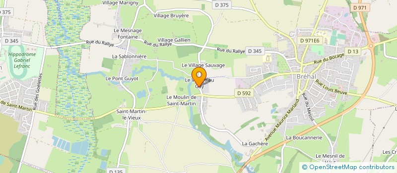 localisation de l'entreprise MONSIEUR GUY JACQUET  BREHAL